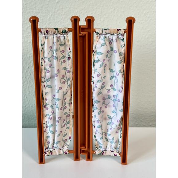 Fisher Price Loving Family Dollhouse Cloth Room Divider Home Office - Picture 2 of 8